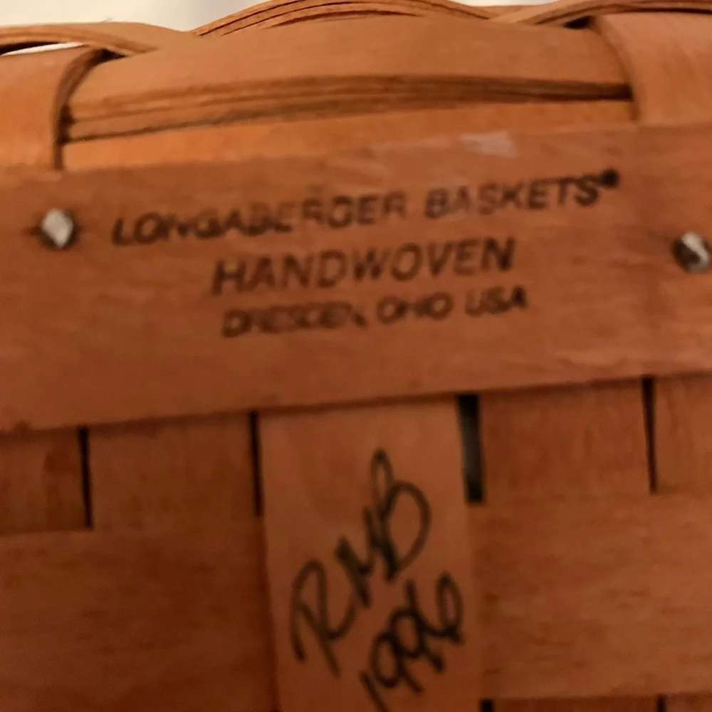 Longaberger 1996 Horizon Of Hope Cancer Basket. 2nd In The Series.